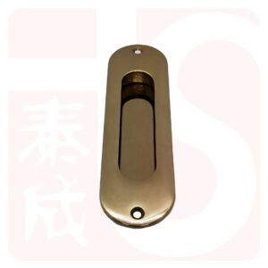 Recessed Polished Gold Handle 849