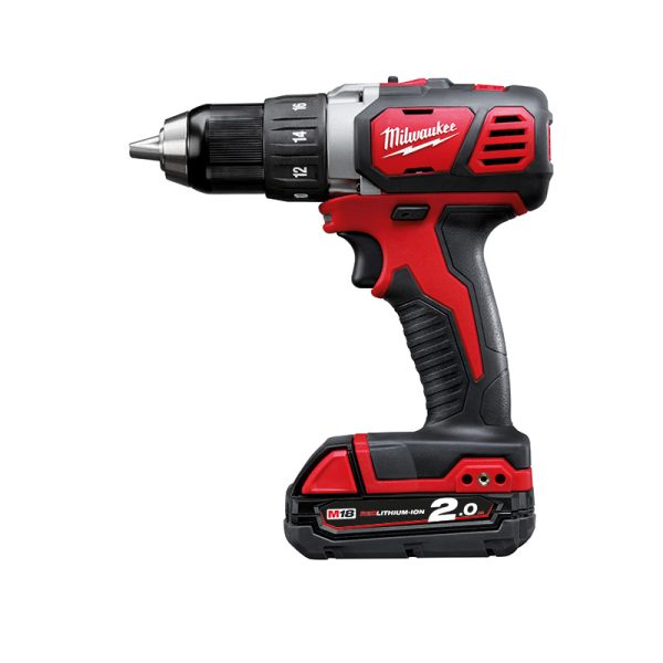Milwaukee 18V Compact Drill Driver with 2.0AH Battery M18BDD-202C