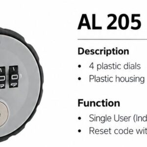 AL-205 Private Round Combination Lock