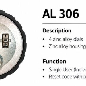 AL-306 Individual Round Combination Lock